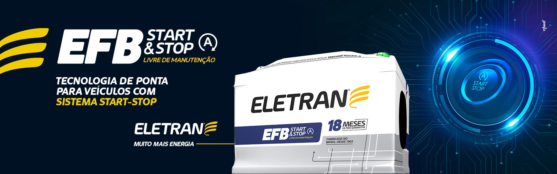 Lojas Eletran | Baterias Eletran - Desde 1963