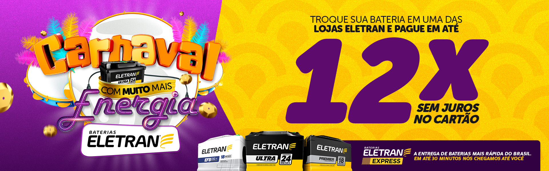 Lojas Eletran | Baterias Eletran - Desde 1963